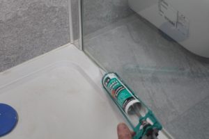 Silicone in shower